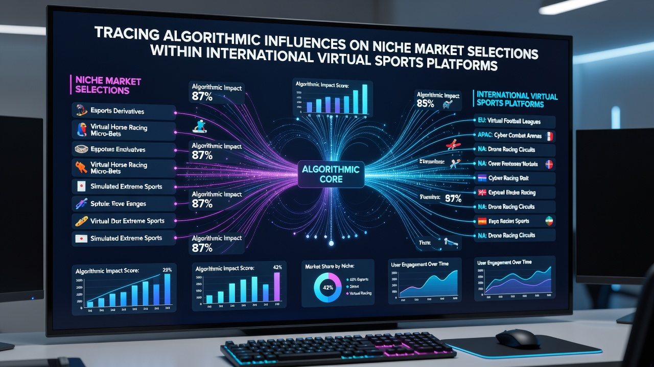 Data visualization of niche virtual sports market trends on international platforms